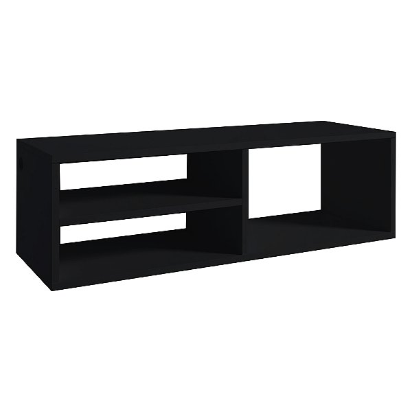 Bancada De Estudo Suspensa Preto Em Mdf [F031]