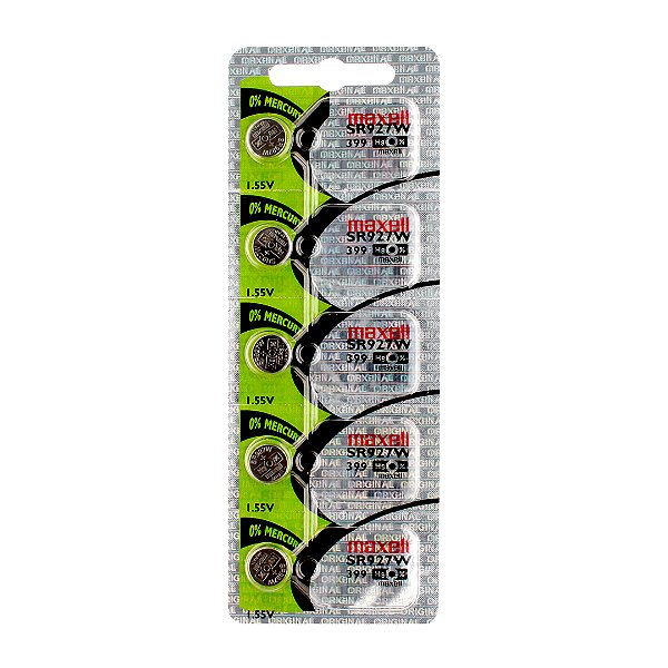 Bateria 395 Sr927sw 1.55v Cartela Com 10 Unidades Maxell [F108]