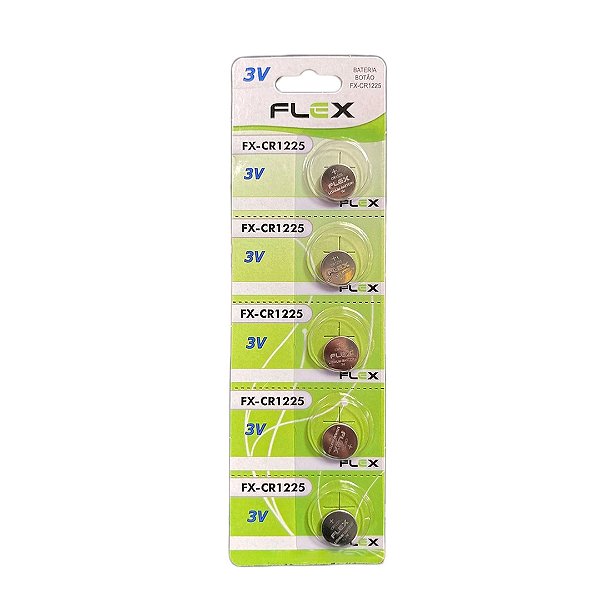 Bateria Cr1225 Flex Cartela 05 Unidades Fx-cr1225 [F108]
