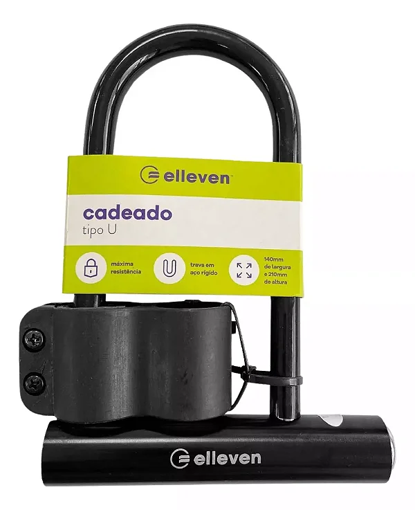 Cadeado Tipo U 140x210mm Pret Ellev [F109]