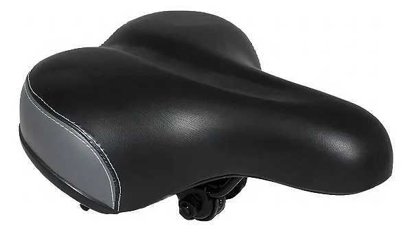 Selim 2 Molas Barra Circular Conforto Preto [F109]