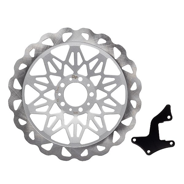 Disco Freio Dianteiro Gp7 Cg 150 04/08 Prata 320mm Oversize [F016]