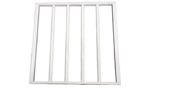 Grade De Proteção Em Alumínio Esquadrias Brasil 60x60 Branco [F123]