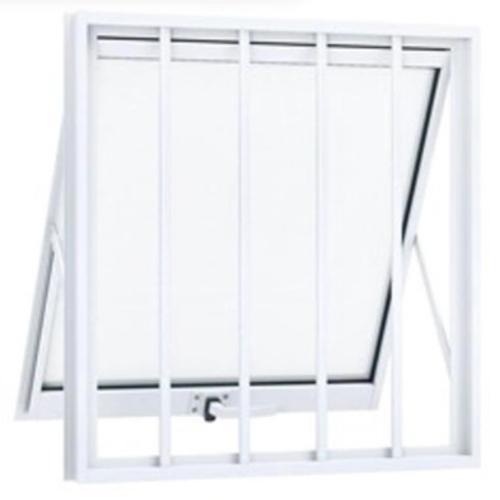 Janela Maxiar Banheiro Grade Esquadria Brasil 50x50 Branco [F123]