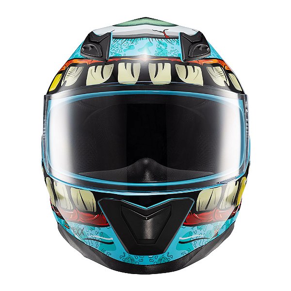 Capacete Texx Fechado Hawk Orc Turquesa 60 [F016]