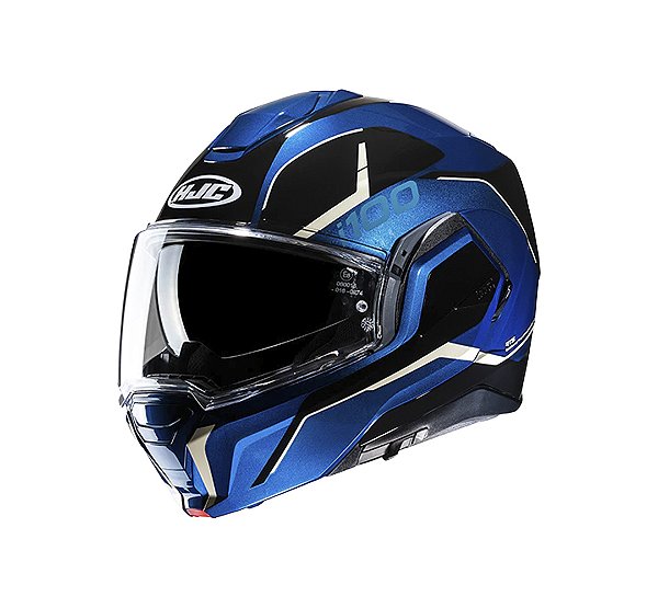 Capacete Hjc I100 180 Lorix Pret Azu Branc  58 [F016]
