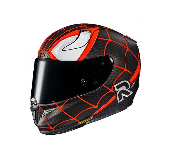 Capacete Hjc Rpha 11 Homem Aranha Preto E Vermelho 58 [F016]