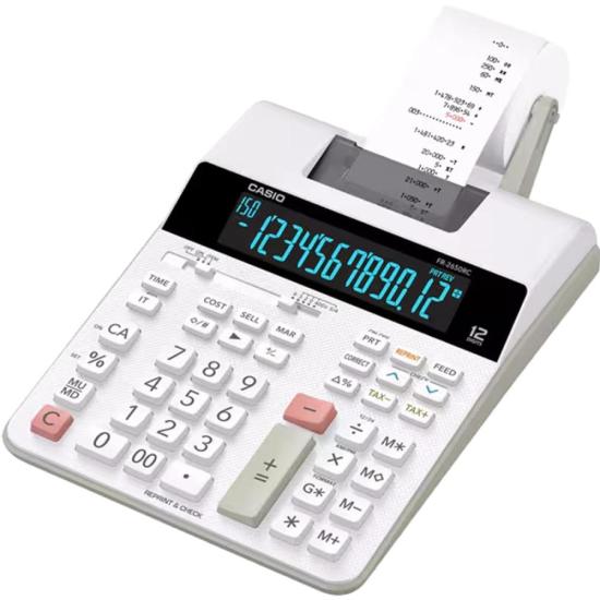 Calculadora Com Bobina Casio FR2650RC 12 Dígitos Branca [F002]