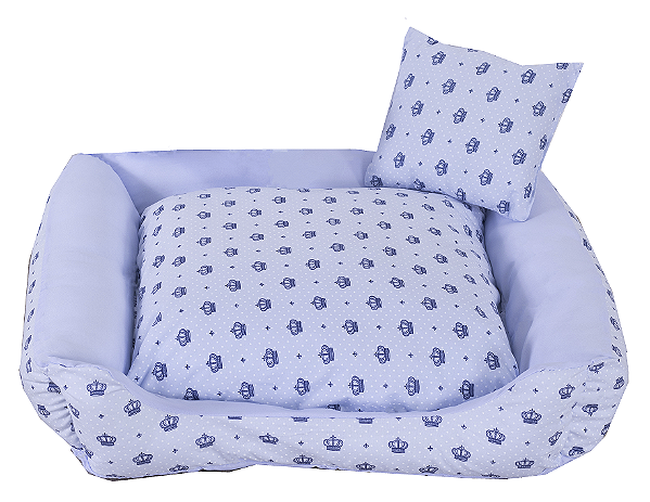 Cama Pet Cachorro Ou Gato Realeza Azul Tam: P [F101]