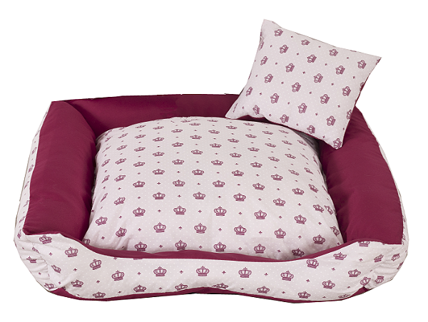 Cama Pet Cachorro Ou Gato Realeza Rosa Tam: G [F101]