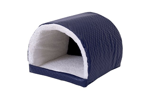 Cama Pet Para Cachorro Ou Gato Iglu Toca Sherpa Marinho [F101]