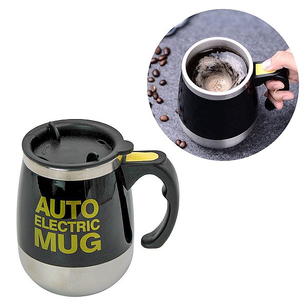 Caneca Térmica Mixer Misturadora 350ml Aço Inox A Pilha [F102]