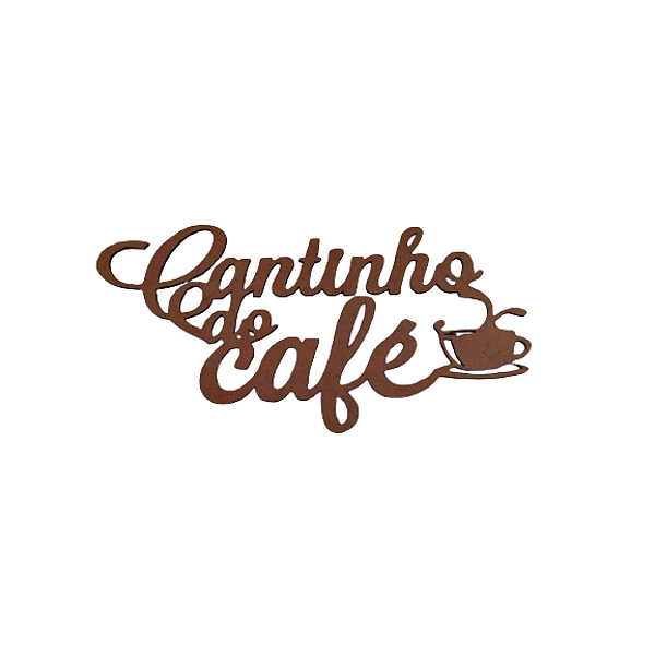 Cantinho Do Café 8 Em Mdf 3mm Natural [F031]