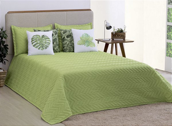 Cobre Leito Liberty 07 Pçs Queen Verde [F101]