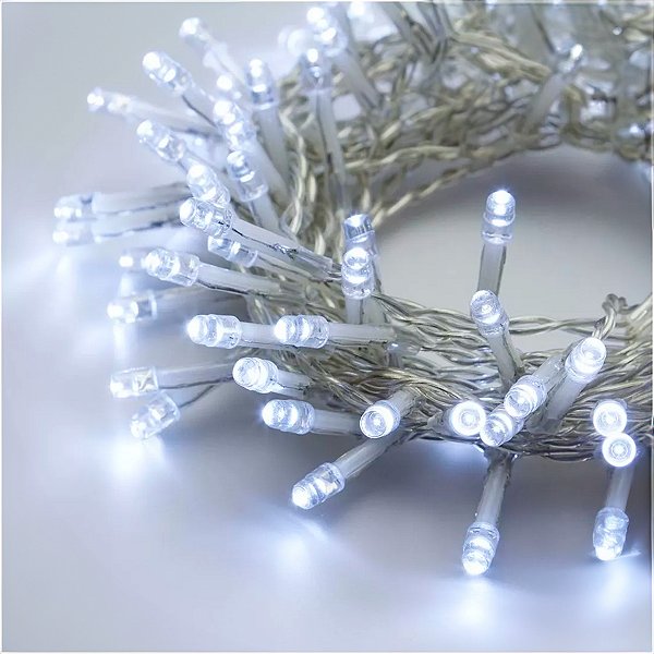Cortina 6m De Luz De Led Com 320 Lampada Pisca De Natal Cor Branco [F102]