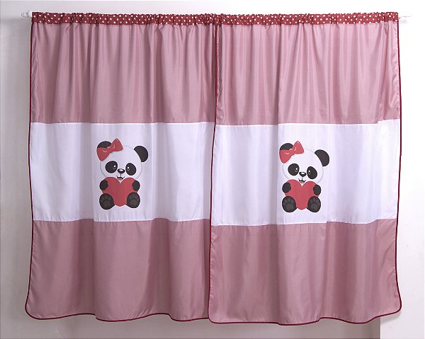 Cortina Infantil Panda 2,00m X 1,70m [F101]