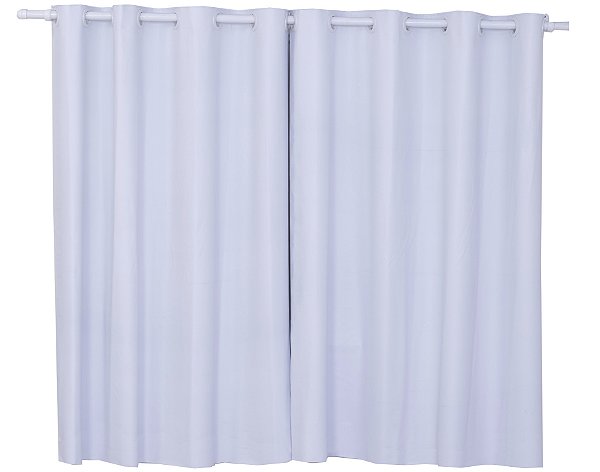 Cortina Para Sala Ou Quarto Corta Luz 2,00 Branca [F101]