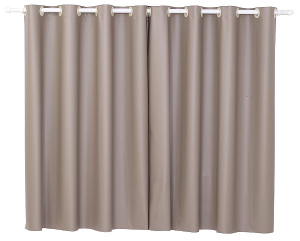 Cortina Para Sala Ou Quarto Corta Luz 2,00 Nude [F101]
