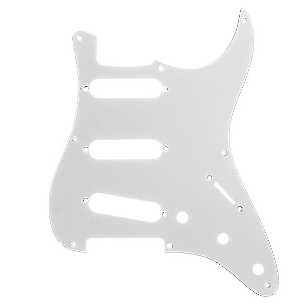 Escudo Para Guitarra Am Strat SSS Branco 3P Spirit 090-WH [F035]