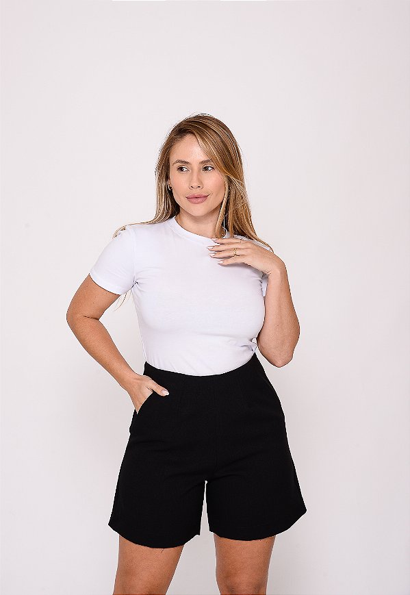 Shorts Feminino 7946 Preto [F075]