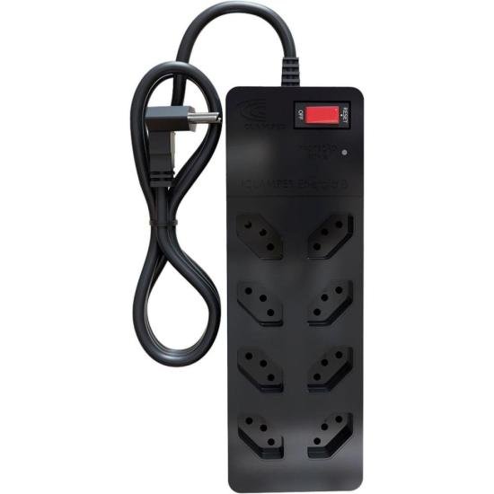 Filtro de Linha Com Proteção DPS 3P Energia 8 Clamper Preto [F002]