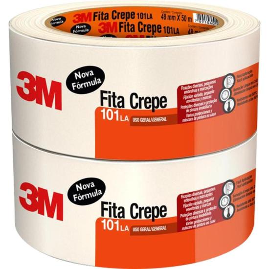 Fita Crepe 48x50 101LA Bege 3M - PCT / 2 [F002]