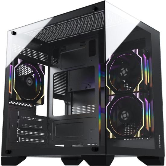 Gabinete Gamer Fortrek Clarity Preto Lateral Vidro [F002]