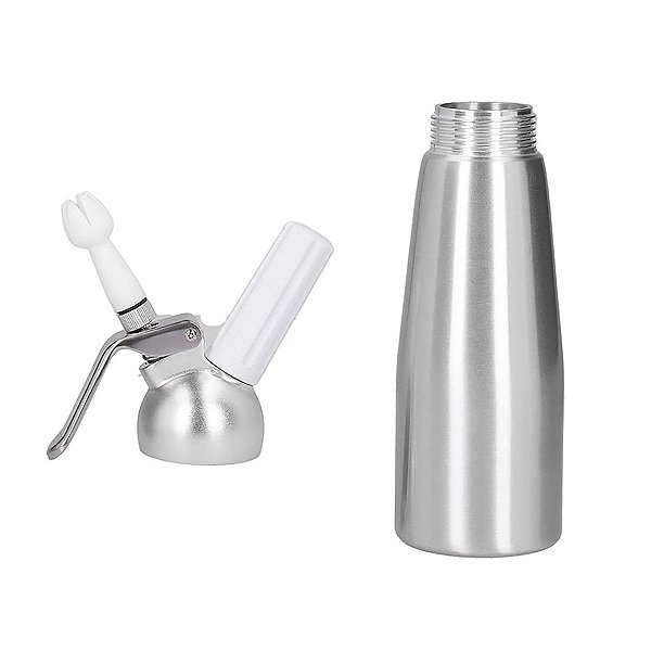 Garrafa Sifão Chantilly Alumínio 500 Ml Gourmet Profissional [F102]