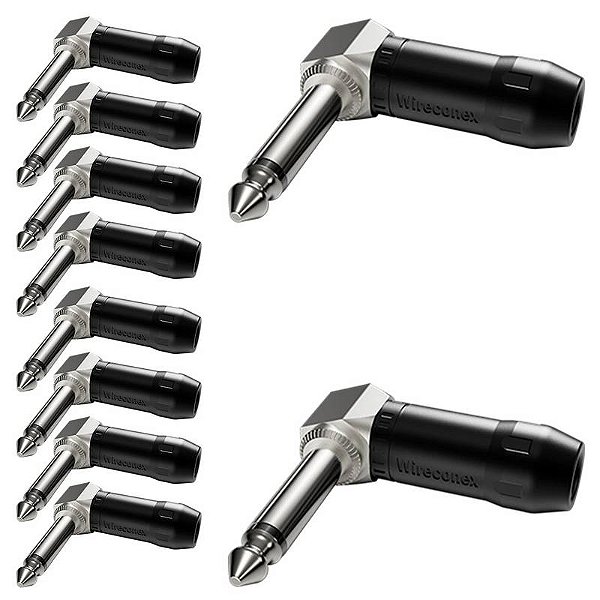 Wc 1162 Conector Ts Cachimbo Linha Metal Preto Wireconex 10 Unidades [F108]