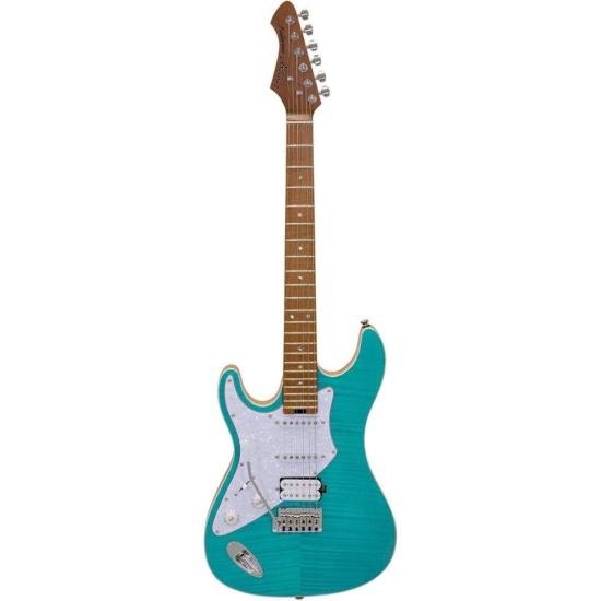 Guitarra Aria Pro II 714-MK2 LH Turqoise Blue (canhoto) [F002]