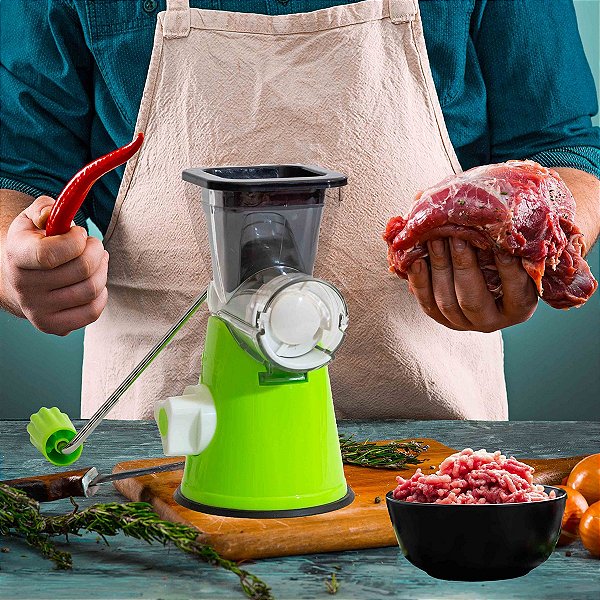 Maquina Moedor Carne Linguiça Caseiro Manual C/ Funil [F102]