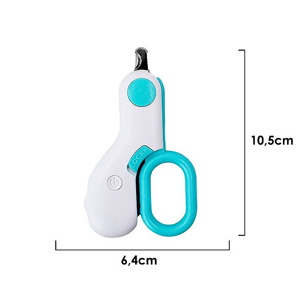 Mini Cortador De Unha Pet Alicate Com Lanterna Cachorro Gato [F102]
