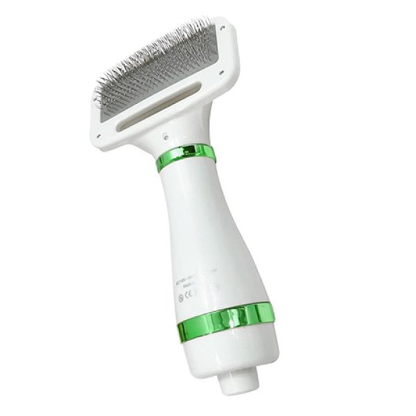 Escova Secadora De Pelos Para Pet Cachorro Gato. Cor: Branco [F102]