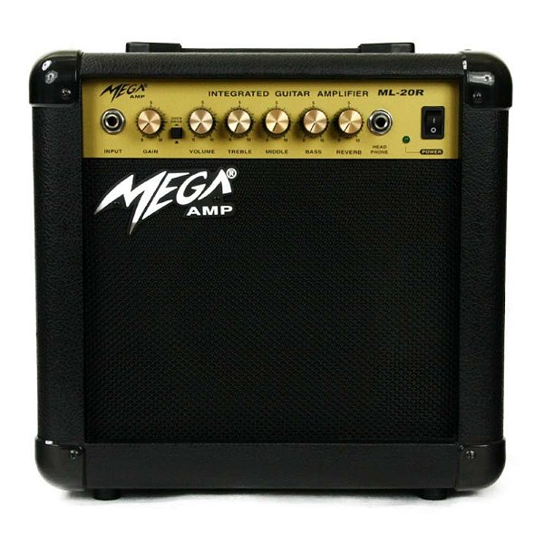 Amplificador Para Guitarra 20watts Com Reverb Ml 20r Mega [F097]