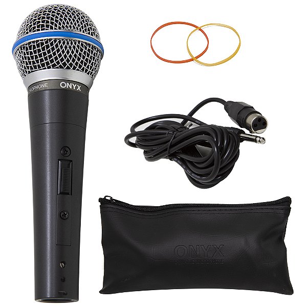 Microfone Dinâmico Com Fio Tk 58c Onyx [F097]