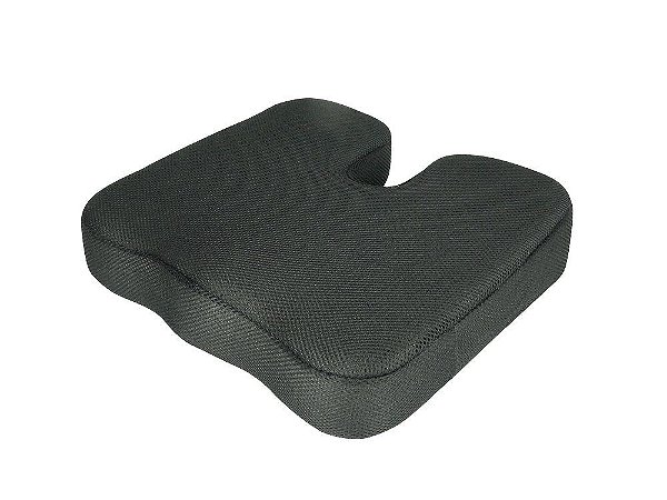 Almofada Coccix Padrao Preta Genere Latex Perfetto [F083]