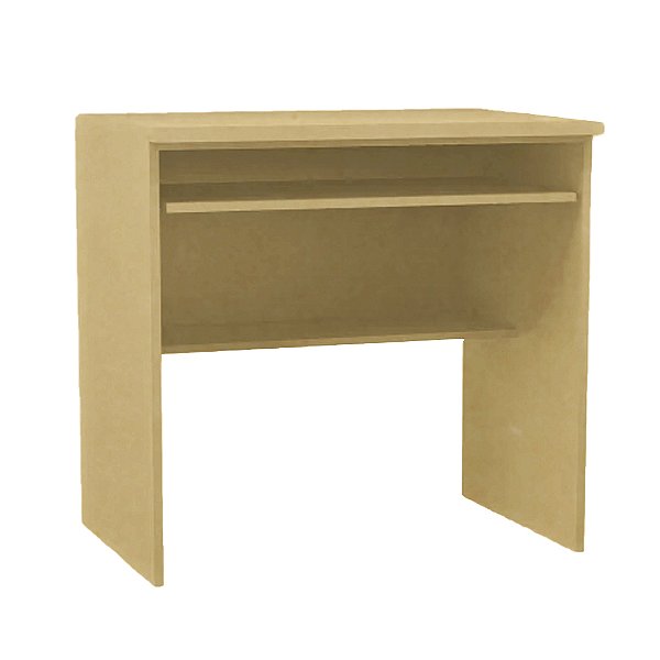 Mesa Para Computador Natural Em Mdf [F031]