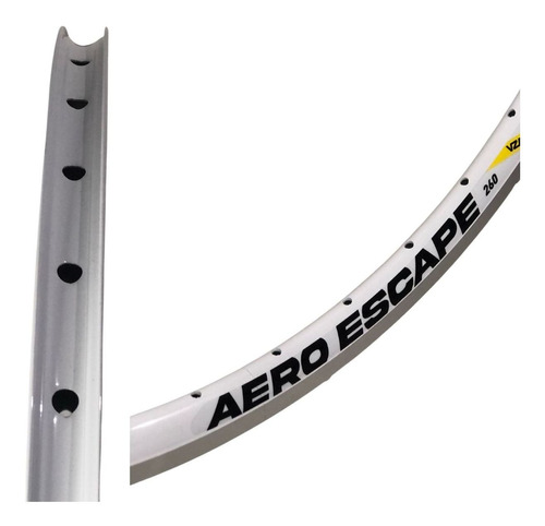 Aro Escape 26/36f Branco P04 V-brake S/ilhos C/ads [F109]