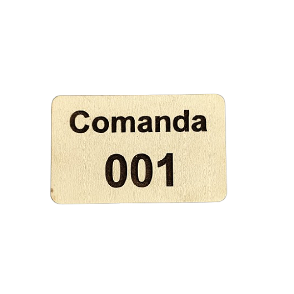 Comanda Bar Restaurante Ecologicas C/ 10 Em Mdf 3mm Branco [F031]