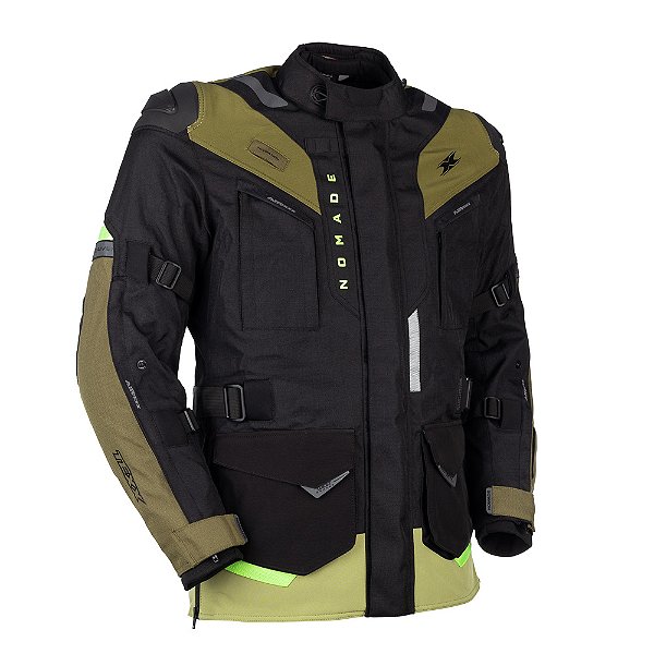 Jaqueta Texx Nomade Masc Pret Verd   M [F016]