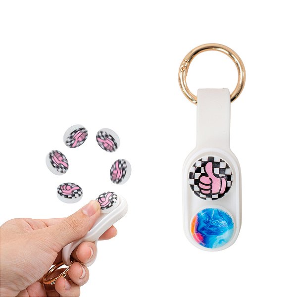 Pop Puck Brinquedo Antistress Magnetico Imã Fidgetcor:branco [F102]