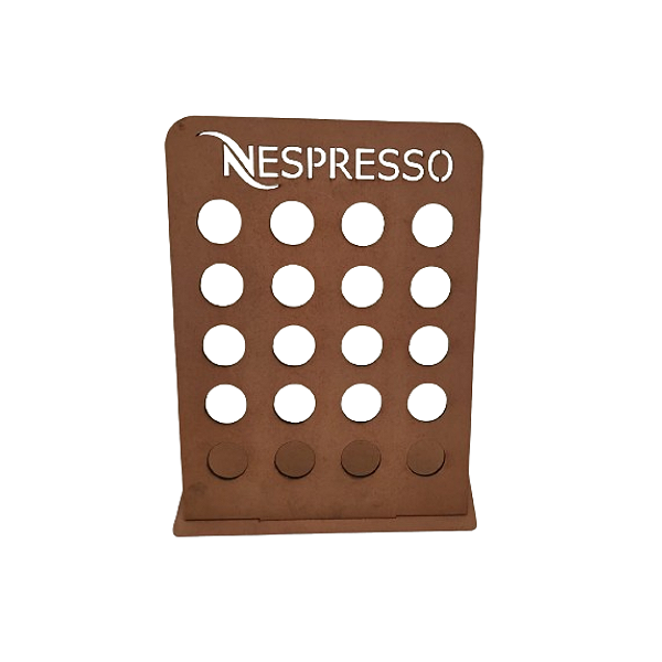 Porta Cápsulas Nespresso Grande Mdf Natural [F031]