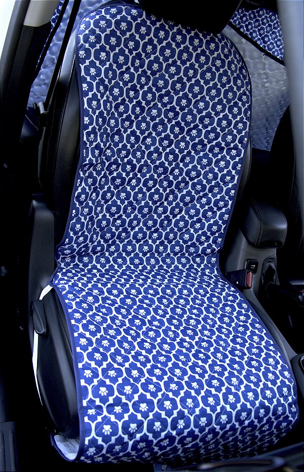 Protetor Pet De Veiculo Para Banco Dianteiro Azul Patas [F101]