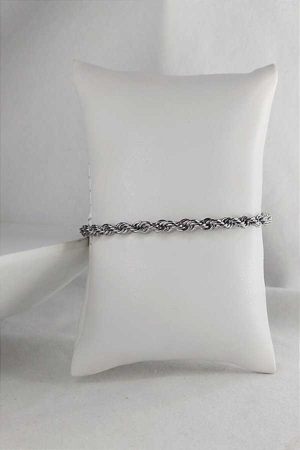 Pulseira Trançado Trabalhada Em Aço Inoxidável [F027]