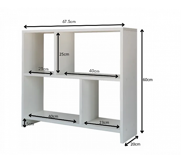 Rack Nicho Aparador Sala Quarto Escritório Mdf Natural [F031]
