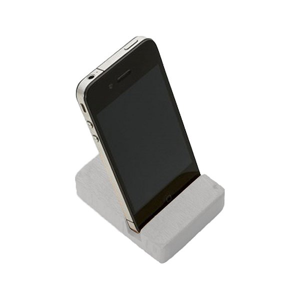 Suporte De Mesa Para Celular Em Mdf Branco [F031]