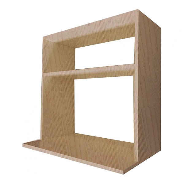 Suporte Microondas Com Nicho Em Mdf Madeirado [F031]