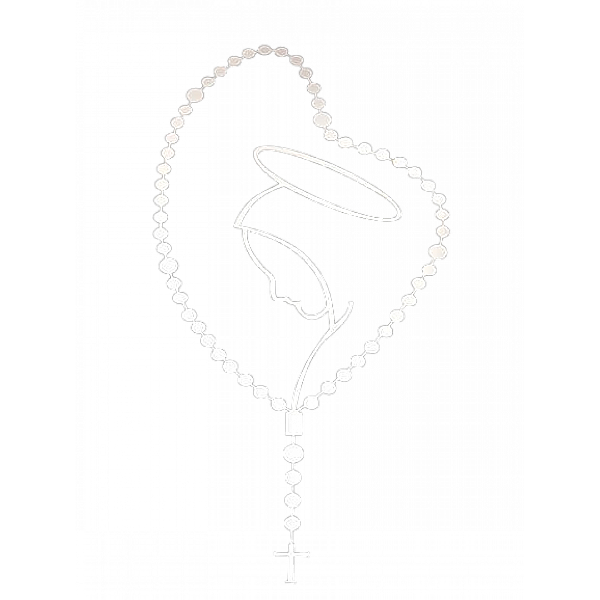 Terço Nossa Senhora Aparecida Branco [F031]