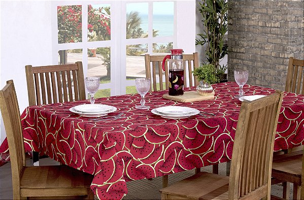 Toalha De Mesa Retangular Magali Avulsa [F101]