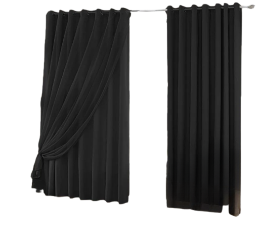 Cortina Blackout Com Voil 2,80x2,30 Para Trilho Suíço [F122]